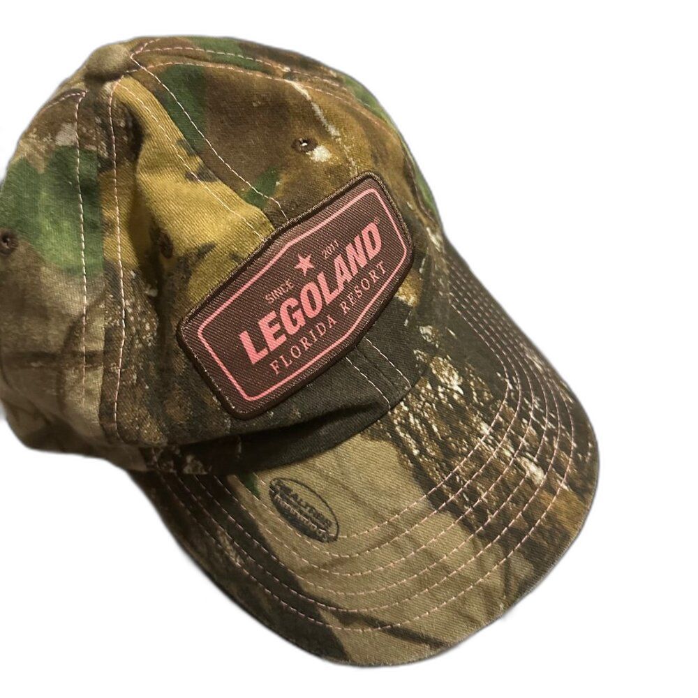 #086 - Legoland Florida Theme Park Camo/Pink Baseball Cap - Adjustable